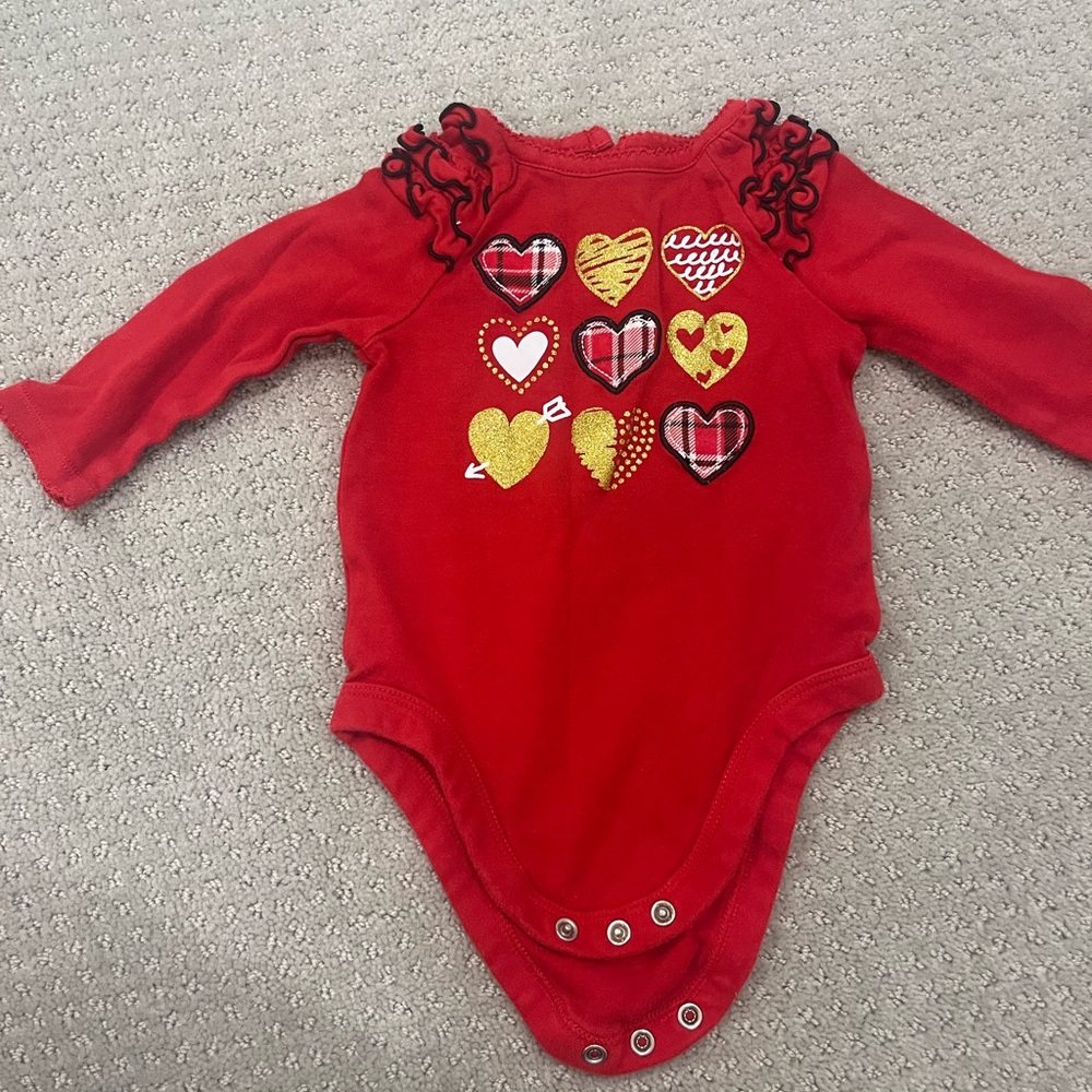 Garanimals Red and Yellow Heart Bodysuit